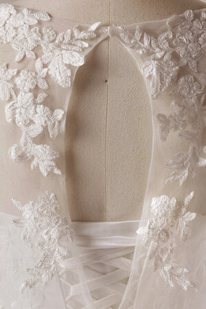 Robe de mariée textile en tulle ligne a morden en dentelle longue - Photo 6