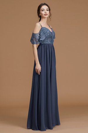 Normale Taille a linie Prinzessin Fabelhaft Brautjungfernkleid ohne Ärmeln - Bild 7