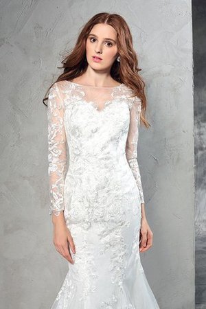 Normale Taille Sweep train Reißverschluss Extravagantes Sittsames Brautkleid - Bild 7