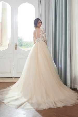 Robe de mariée de traîne moyenne populaire brodé intemporel majestueux - Photo 2