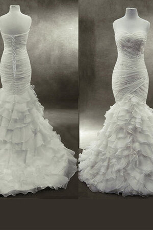 Abito da sposa con perline squisito medievale moderno a chiesa con increspature - Foto 5