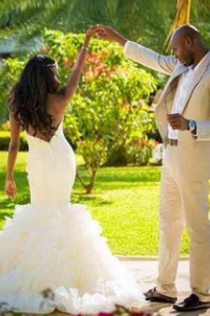 Robe de mariée de traîne moyenne jusqu'au sol rêveur elegante longue - Photo 2