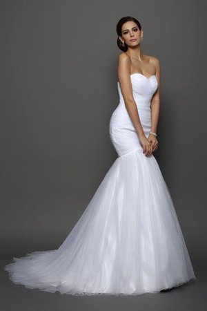 Herz-Ausschnitt Meerjungfrau Stil Zeitloses Prächtiges Anständiges Brautkleid - Bild 1