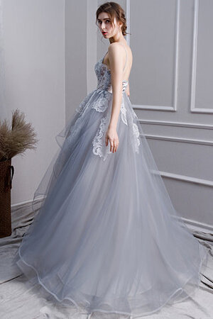 Robe de bal jusqu'au sol noble en satin romantique exclusif - Photo 4