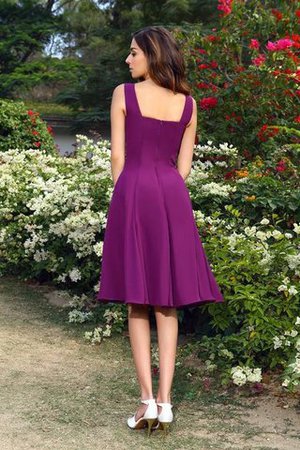 Quadrat Ausschnitt Prinzessin Normale Taille Mini Knielanges Brautjungfernkleid - Bild 30