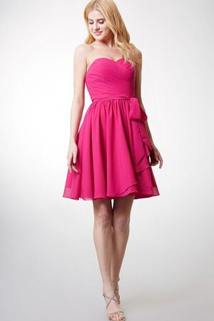 Robe fête de la rentrée bref avec ruban avec chiffon entrecroisé ligne a - Photo 2