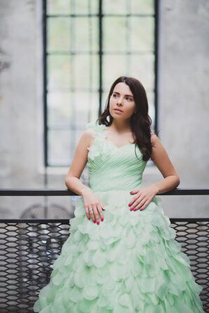 Vestido de Noche de Corte-A de Natural de Escote Corazón de Sin mangas - Foto 5