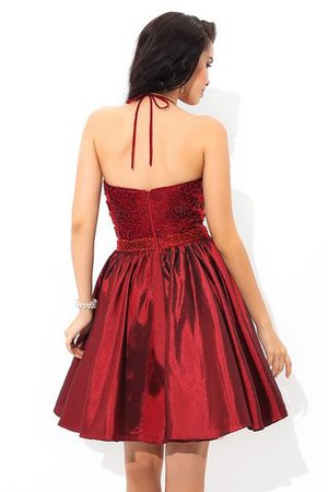 Robe de cocktail de princesse manche nulle dénudé avec zip ligne a - Photo 6