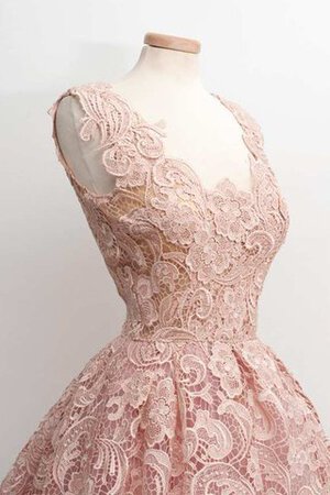Robe de bal avec sans manches de longueur à genou de lotus v encolure ligne a - Photo 3