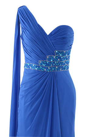 Vestido de Noche de Corte-A de Largo de Cristal de Natural de Recatado - Foto 2