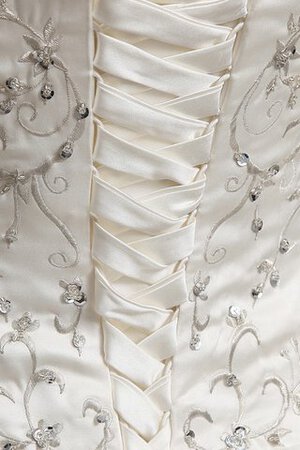 Ärmellos trägerlos klassisches romantisches Brautkleid mit Pailletten mit Herz-Ausschnitt - Bild 5