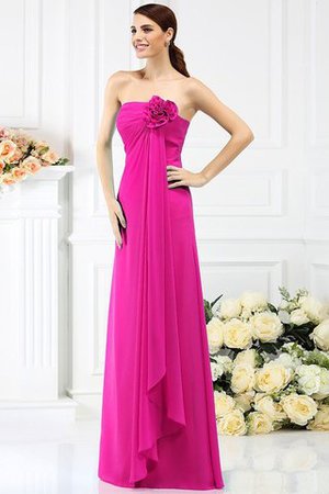 Robe demoiselle d'honneur longue avec fleurs avec chiffon de bustier ligne a - Photo 11