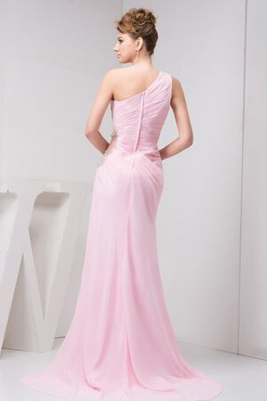 Vestido de Noche de Un sólo hombro de Espalda con ojo de cerradura de Apertura Frontal - Foto 7