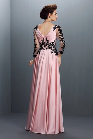 Normale Taille Prinzessin 3 /4 Länge Ärmeln Bodenlanges Sexy Abendkleid - Bild 2