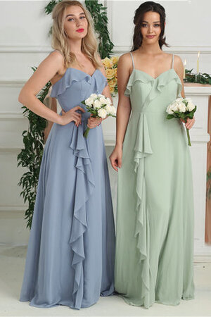 Wunderschönen Elegantes Festliches Brautjungfernkleid mit Rüschen aus Chiffon - Bild 3