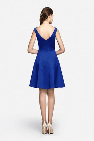 Vestido de Dama de Honor de Corte-A de Sin mangas de Escote en V de Corto con Bolsillos - Foto 13