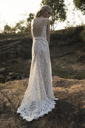 Glamouroso&Dramatico Vestido de Novia en Encaje de Playa de Encantador - Foto 5