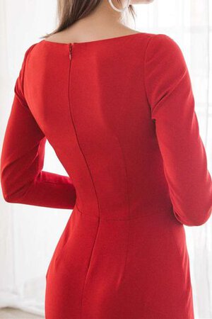 Meerjungfrau Aufregend Quadrat Ausschnitt Elegantes Ballkleid mit Langen Ärmeln - Bild 5