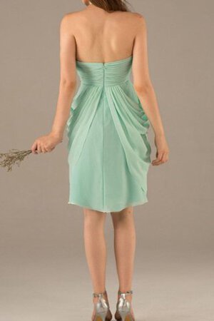 Robe demoiselle d'honneur avec sans manches de dos nu avec chiffon ligne a - Photo 3