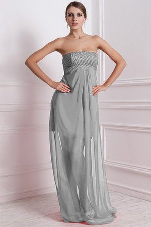 Robe demoiselle d'honneur avec chiffon a-ligne avec zip avec perle de bustier - Photo 27