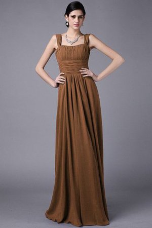 Plissiertes Reißverschluss Anständiges Bodenlanges Brautjungfernkleid aus Chiffon - Bild 4