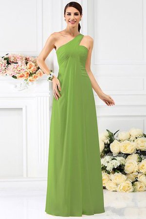 Vestido de Dama de Honor de Corte-A de Hasta el suelo de Cremallera de Largo - Foto 14