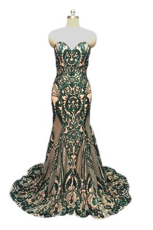 Abito da sposa bella in pizzo retro in stain elastico naturale spazzola treno - Foto 8