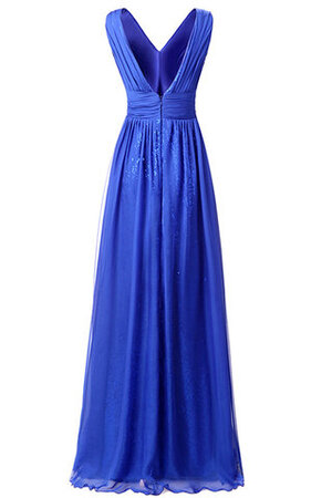 Robe de bal ruchés plongeants jusqu'au sol en satin extensible populaire romantique - Photo 6