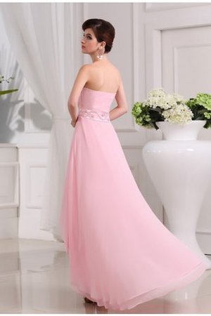 A Linie Normale Taille Prinzessin Ballkleid mit Herz-Ausschnitt aus Chiffon - Bild 2