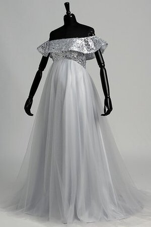 Robe de bal facile moderne avec perle de traîne courte avec manche courte - Photo 8