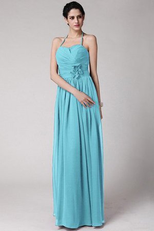 Robe demoiselle d'honneur longue avec sans manches maillot avec chiffon de dos nu - Photo 3