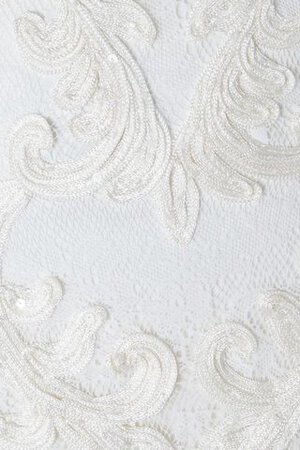 Kurze Ärmeln plissiertes enges glamouröses bodenlanges Brautkleid mit gekappten Ärmeln - Bild 7