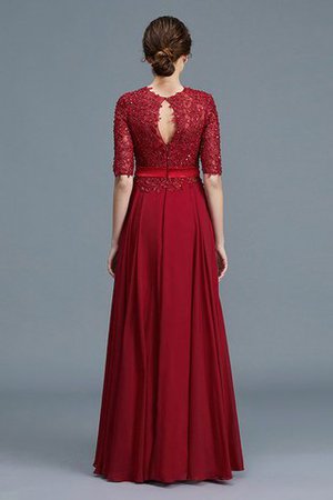 Abito mamma Sposa in Chiffon A-Line Principessa Senza Maniche A Terra - Foto 2