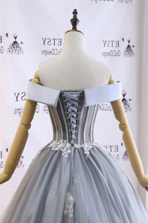 Robe de bal de princesse textile en tulle distinctif cordon de bustier - Photo 5