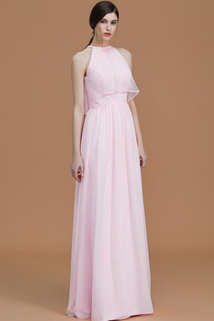 Reißverschluss Prinzessin A-Linie Bodenlanges Brautjungfernkleid mit Rüschen - Bild 6