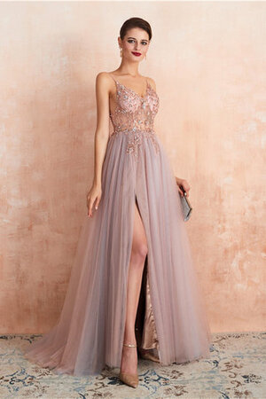 Robe de bal fait main avec perle textile en tulle longue exclusif - Photo 4