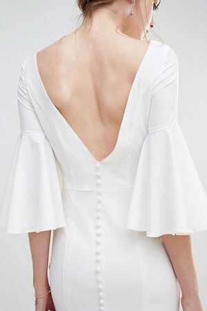 Bateau Chiffon lockeres tiefer V-Ausschnitt bodenlanges Elegantes Brautjungfernkleid - Bild 2