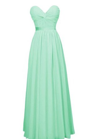 Robe demoiselle d'honneur plissé naturel avec sans manches avec chiffon avec zip - Photo 1