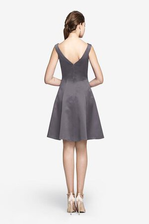 Vestido de Dama de Honor de Corte-A de Sin mangas de Escote en V de Corto con Bolsillos - Foto 6