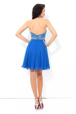 Nackenband A Linie Normale Taille Prinzessin Mini Cocktailkleid - Bild 2