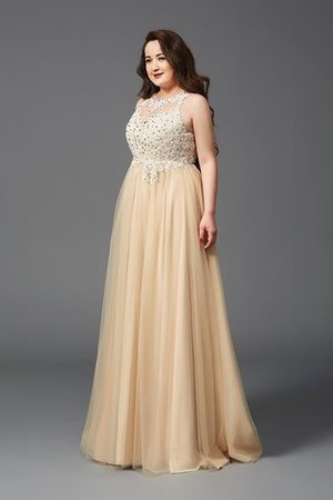 A Linie Empire Taille Anständiges Bodenlanges Ballkleid für Mollige - Bild 5