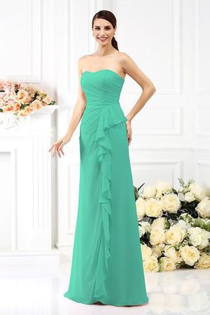 Trägerloser Ausschnitt Ärmelloses Prinzessin Empire Taille Anständiges Brautjungfernkleid - Bild 15
