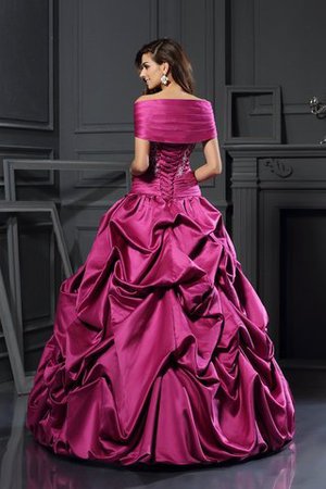 Abito Quinceanera Naturale Allacciato Ball Gown in Raso Cuore - Foto 2