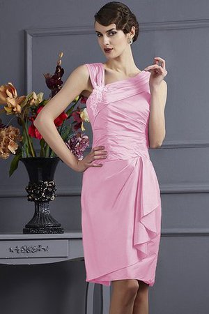 Robe demoiselle d'honneur courte appliques de fourreau textile taffetas avec zip - Photo 22