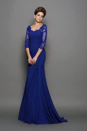 Meerjungfrau Chiffon Natürliche Taile Sweep Zug Reißverschluss Brautmutterkleid - Bild 1