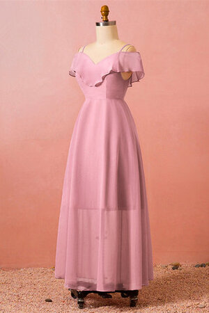 Robe de bal avec sans manches bretelles spaghetti magnifique longue naturel - Photo 2