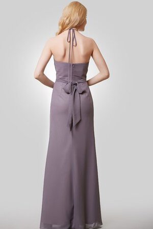 Robe demoiselle d'honneur sexy à la mode avec fronce avec chiffon avec sans manches - Photo 3