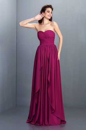 Prinzessin Chiffon Plissiertes Ballkleid mit Herz-Ausschnitt ohne Ärmeln - Bild 1