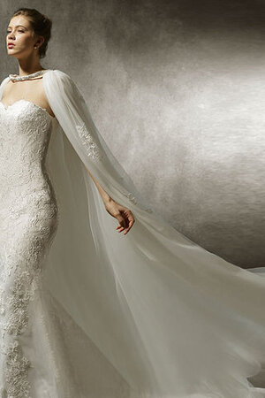 Robe de mariée col en forme de cœur captivant longue romantique discrete - Photo 2