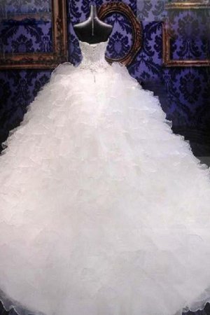 Wunderbar Schick Pompöse Brautkleid aus Paillette mit Plissierungen - Bild 2